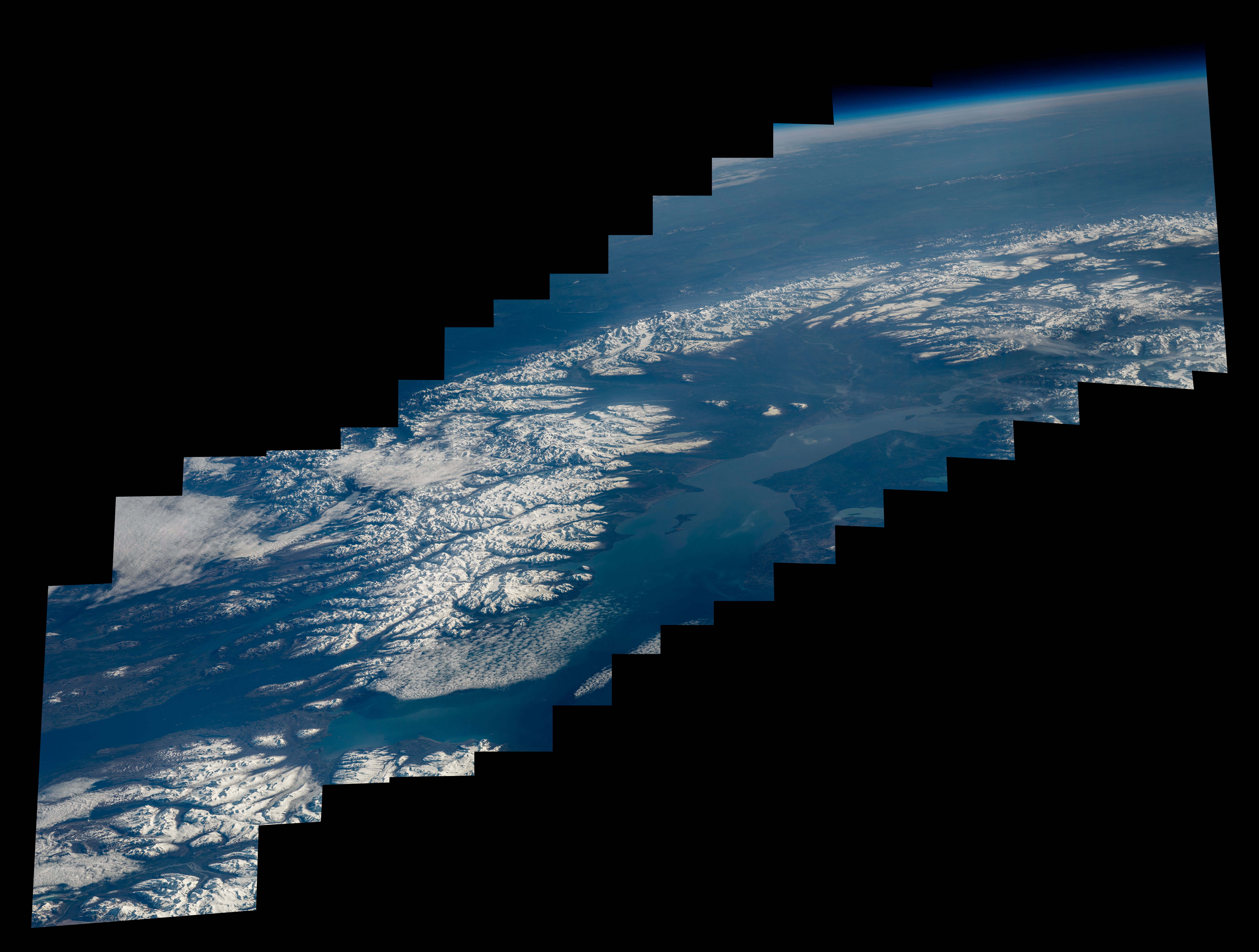Alaska Range, Mount McKinley, and Anchorage, AK
