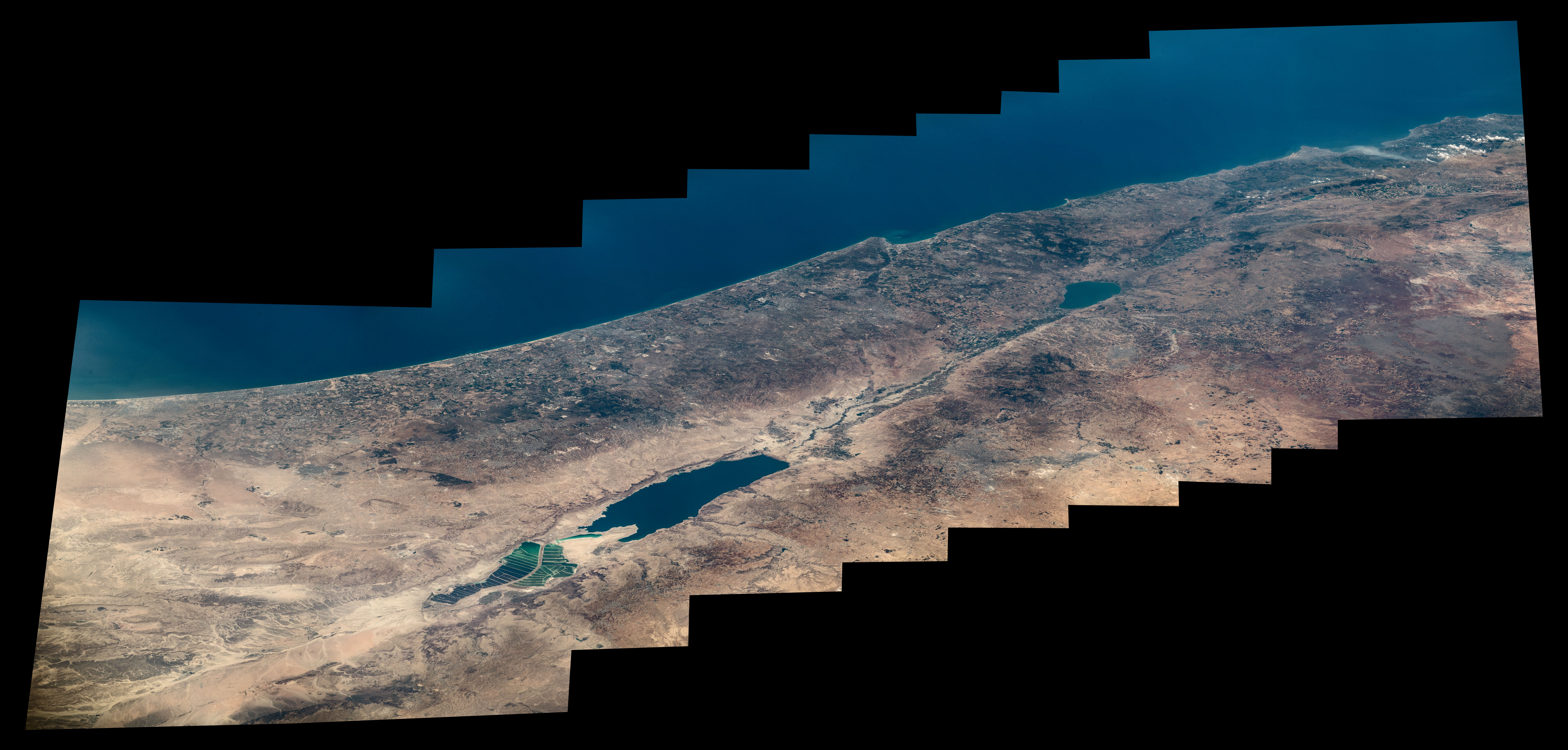 Dead Sea, Jordan River, and Sea of Galilee