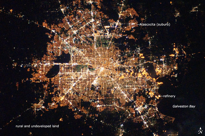Houston, Texas at Night