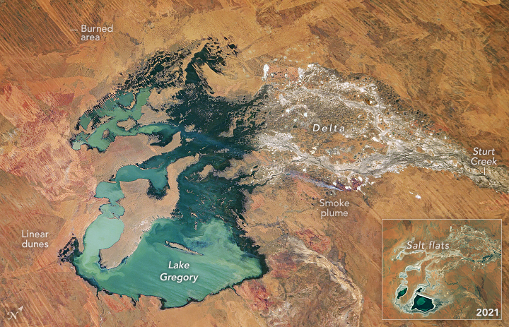 Waterlogged Lake Gregory