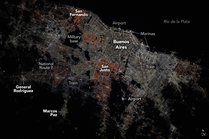 Traversing Buenos Aires at Night