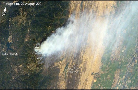 California Wildfires as Seen From the Space Shuttle